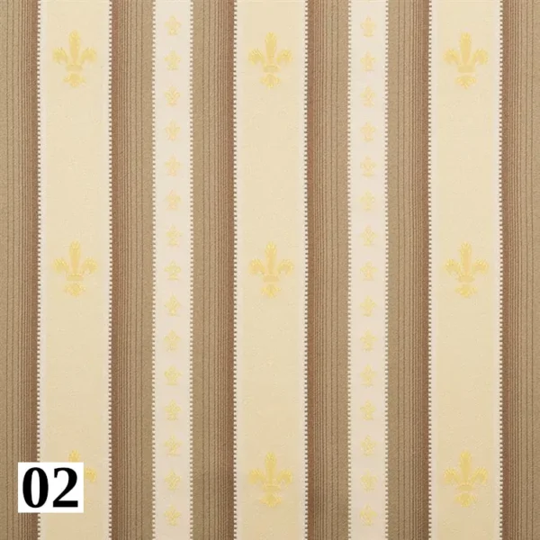 Stylowa tkanina ALEXANDRIA 02 w złoto-beżowe pasy